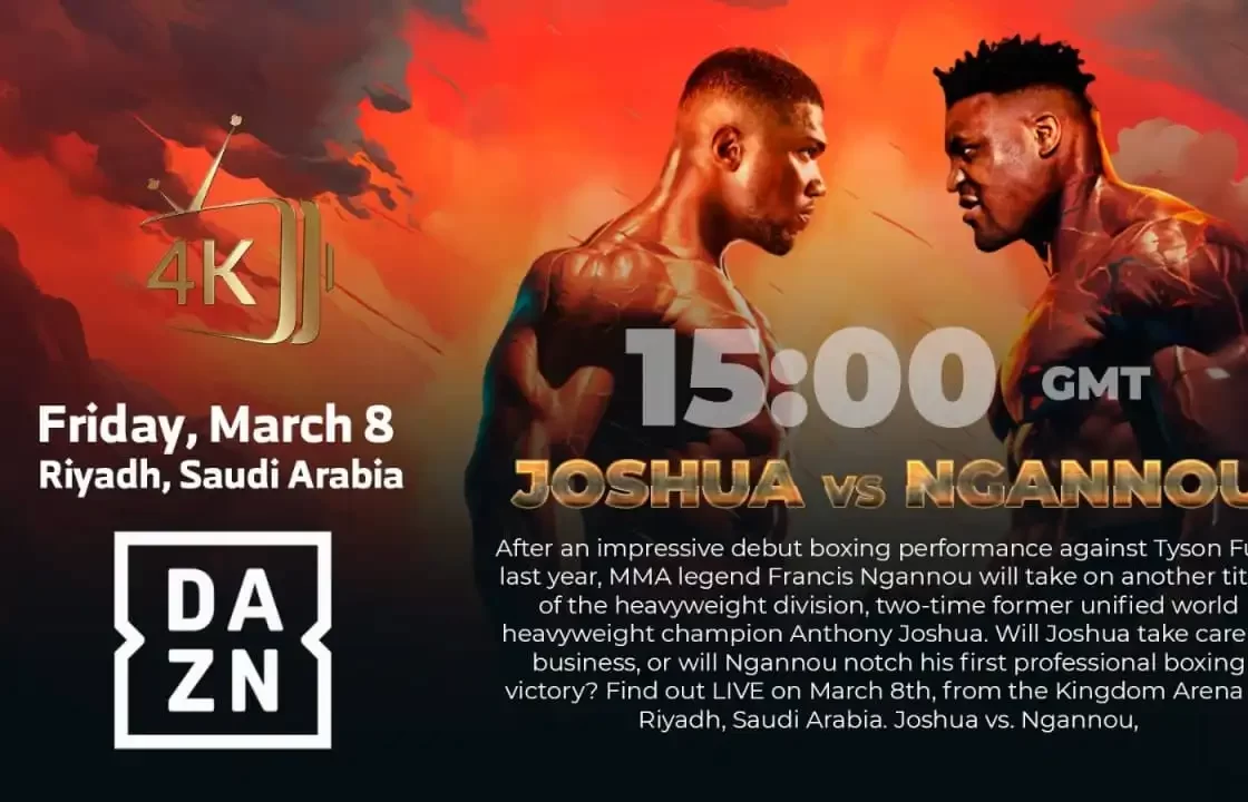 Joshua vs. Ngannou live on The Beast Stream